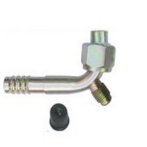 Quality R12 O Ring 3/8 8mm 180 Degree AC Compressor Adapter Fittings No Sleeve for sale