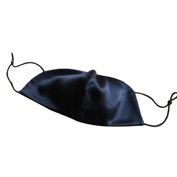 Navy Face Mask Stopper | Toggle Cord Locks Silicone Adjuster