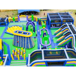 40x30m World's biggest bounce house indoor inflatable theme park for sale with
