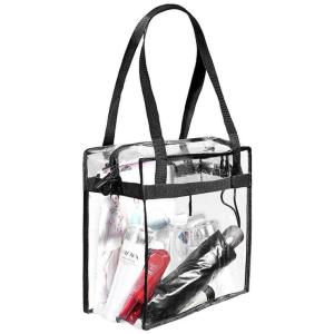 Reusable die cut handles promotional plastic bag, Promotional Items Transparent