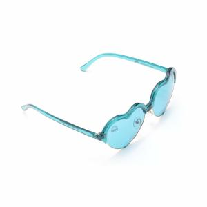 Chromotherapy Aqua Blue Colour Therapy Sunglasses Heart Frame