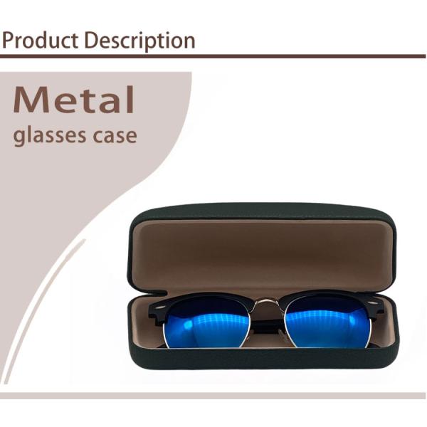 Faux Crocodile Metal Glasses Case Heat Transfer Printing Custom Packaging For Sunglasses