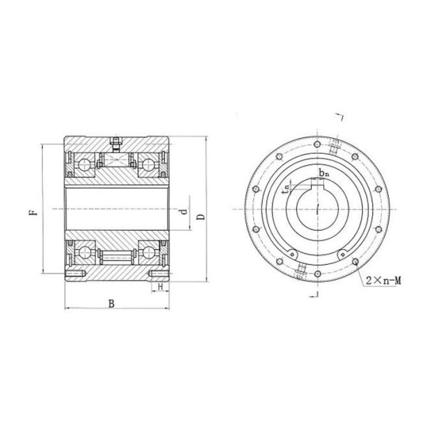 CKZ-F 25165 CKZ-F 30170 CKZ-F 35175 Backstop Overrunning Clutch Sprag Packing Machine