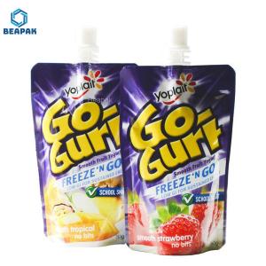 CMYK Stand Up Moisture Proof Jelly Custom Spout Pouches