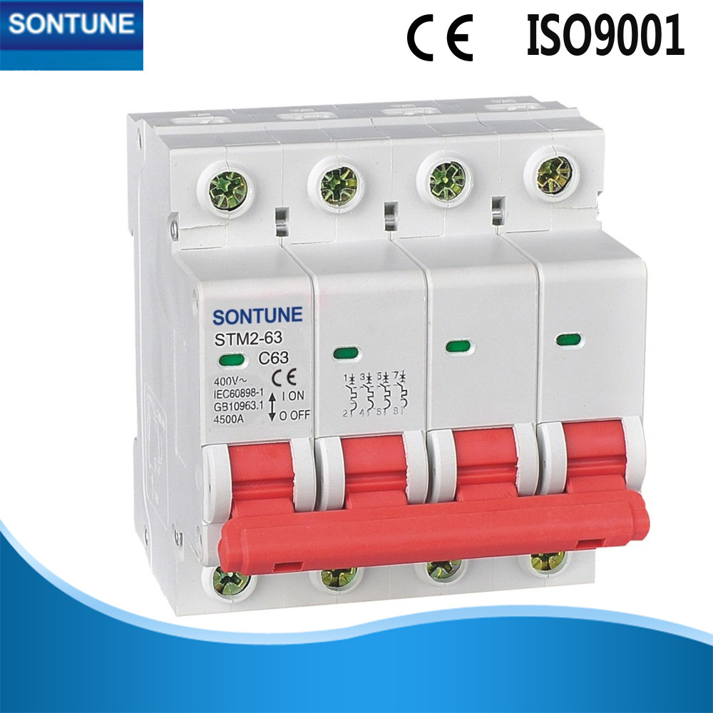 Quality Safety Miniature MCB Circuit Breaker 4p 6A - 63A MCB With High Durability for sale