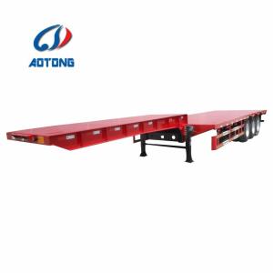 King Pin 45ft Tri Axles Low Flatbed Truck Trailer with Design and Customization