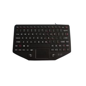 Ruggedized Industrial Keyboard With Touchpad Backlight Panel Mount