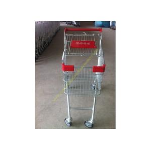 Supermarket Push Cart Retail Grocery Metal Wire Shopping Trolley Cart With