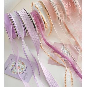 Cloth Ribbon Flower Bouquet Strap for Baking DIY Handmade Floral Packaging
