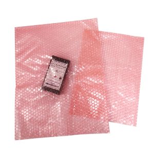 Red ESD Bubble Bag Anti Static Double Sided