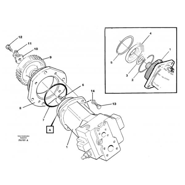 Excavator K5V200DTP VOE14214128 hydraulic pump EC300D high quality main pump