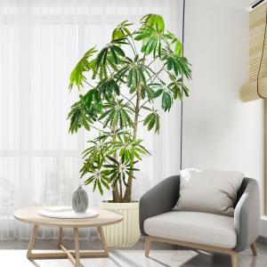 130cm Artificial Potted Plants Flowers Silk For Patio Low Maintanence