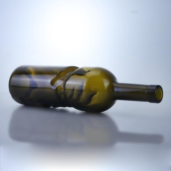 Customized 500ml 750ml Clear Flint Gin Rum Champagne Tequila Liquor Glass Bottle with Cork