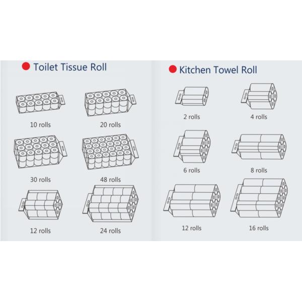 ZD J25AL Full Automatic 48 Rolls Small Toilet Paper Rolls Bundle Packing Machine