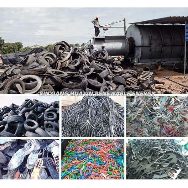 Scrap Tire Recycling Small Pyrolysis Plant 10 Ton To Energy And Gas