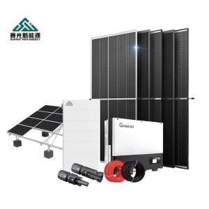 Quality 10kw Home Solar Energy System Powered by 10000w Solar Panel Kit and Storage Included for sale