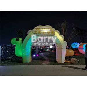 Entrance Colorful Inflatable Advertising Products , LED Advertising Blow Up Arch