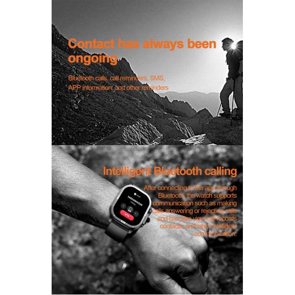 Hk96 Smart Watch High Performance Program Dock Bluetooth Calls Call Reminders Sms App Infomation