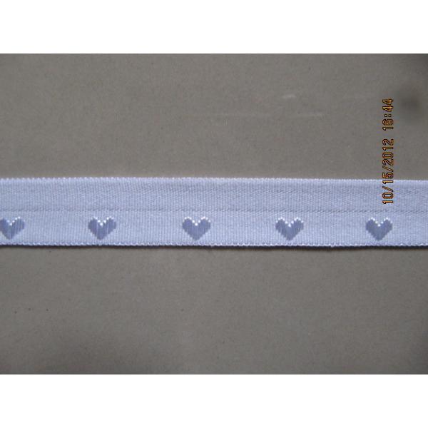 Lowest Price Heart Design Foldover Elastic Band,Nylon Folder Elastic Manufactuer