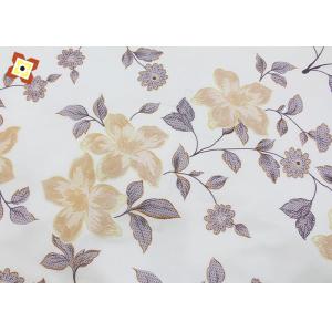 Colour Printed Flower Tricot Mattress Fabric Custom Knitted Anti Sensitive
