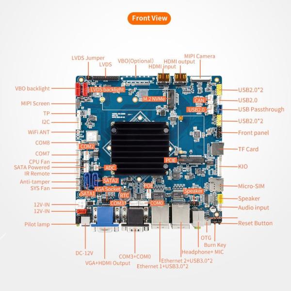 Quality ITX-Z3588 Intelligent Industrial Computer Mainboard 1-way anti-tamper control interface for sale