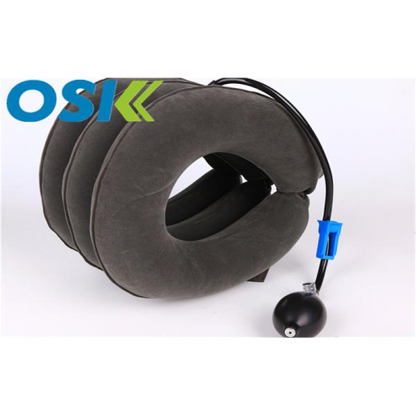 Pain Relief Cervical Support Brace Flannel Rubber Material OEM Service Provided