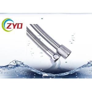 201 Stainless Steel Flexible Shower Hose Silver Chrome Plated Surface