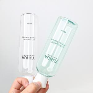 350ML Plastic Packaging Bottles Recycled PCR Customized Cylinder Cap Pump