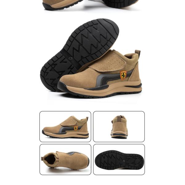 Men'S Welding Comfortable Waterproof Work Boots Anti Collision