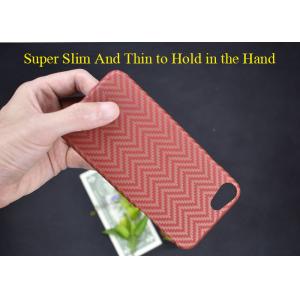 Orange Color M Texture Style Real Aramid Fiber Phone Case For iPhone SE