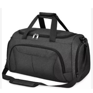 Outdoor Travel Waterproof Polyester Sports Gym Bag with Shoe Compartment