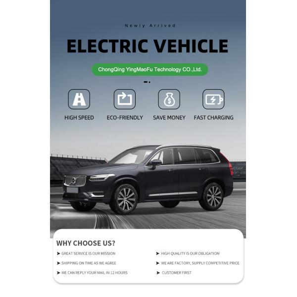 Big Space Energy Vehicle 2022 VOLVO XC 90 Electric Car with Endurance Mileage 0km
