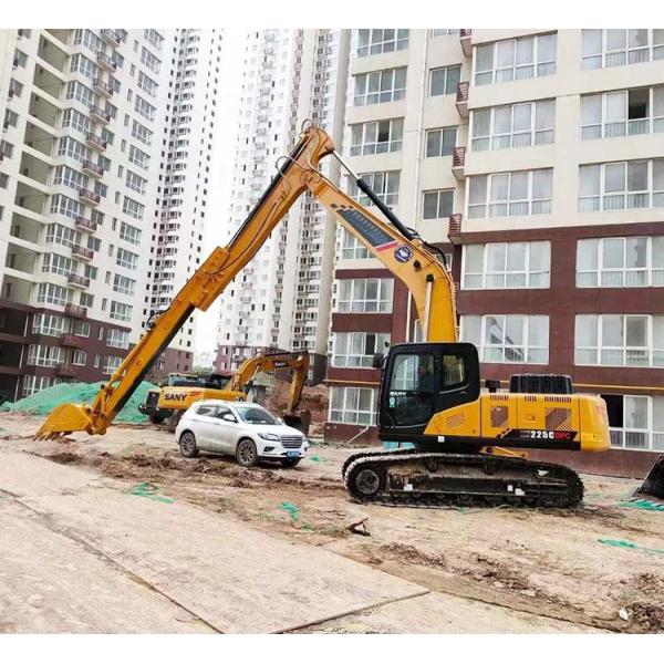 Slide Retractable Excavator Boom Arm 10m Max Reach Depth Long Durability High