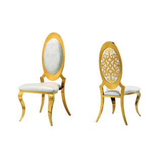 OEM ODM 201 Modern Stainless Steel Wedding Chairs 6.5kg