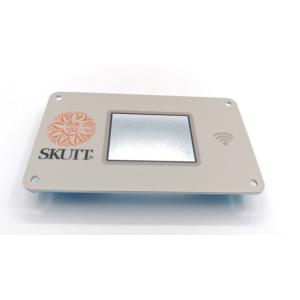 Transparent Window Overlay and Metal Plate Assembly in Red for Screen Printing