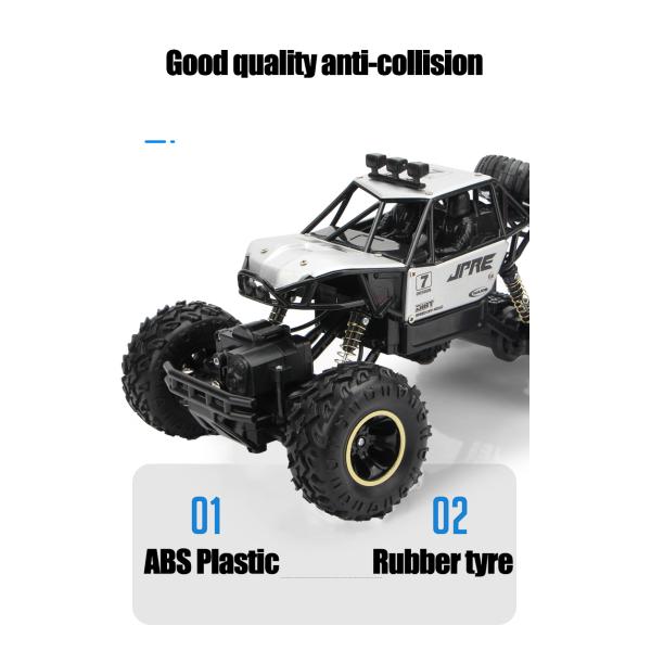 1 18 4WD Electric RC Cars Rechargeable 2.4Ghz Off Road Rock Crawler for Kids Gifts