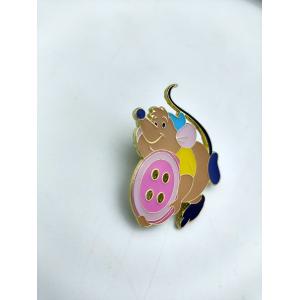 Diecast Metal Brooch Pin , Cinderella Anniversary Pin Colour Filling