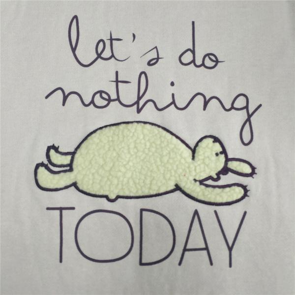 Anti-wrinkle Breathable Design Purple Long Sleeve 2-piece Kids Sleepwear Set in Cotton