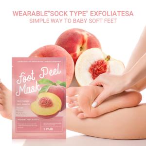 40ml Juice Peach Foot Peel Mask Deep Moisturizing Exfoliating Socks