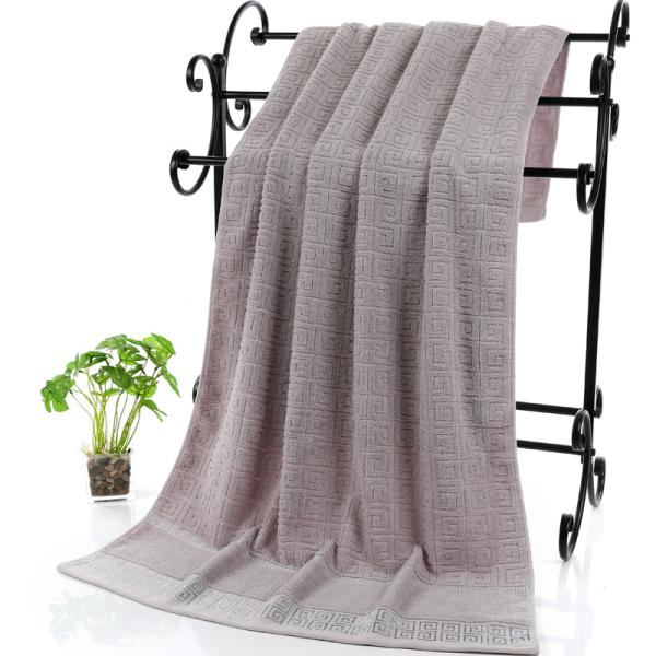 White Plain Forged Cotton Washcloth Bath Towel Absorbent 3-Piece Gift Box with Return Gift Cover
