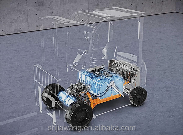 BYD's Four Pivot Balance Weight 1.6-1.8 Ton Pure Electric Forklift For Single Drive