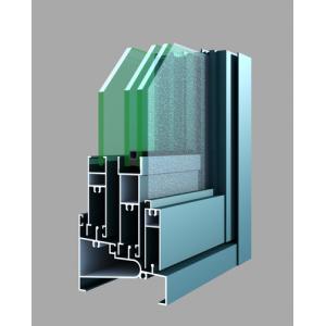 Sliding Glass Aluminium Window Extrusions Eco Friendly ISO9001CE Certificated