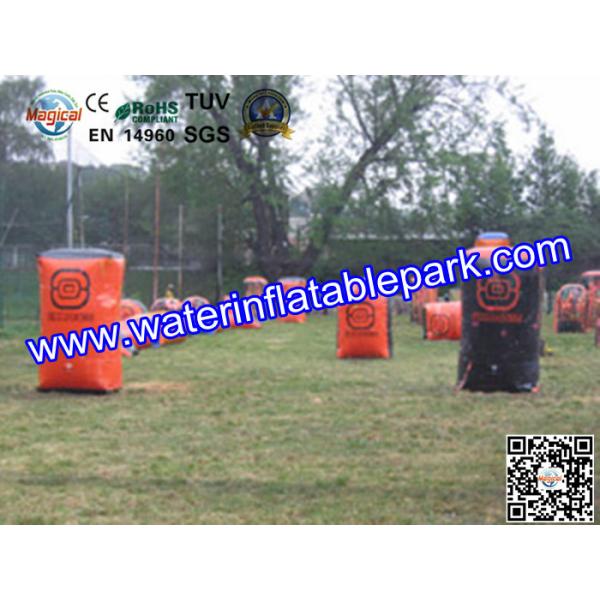 Buy Red Sport  Inflatable Paintball Bunker  , Customized  Inflatable Paintball Field at wholesale prices