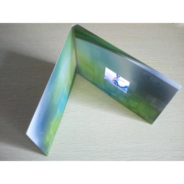 Advertising invitation paper video crafts 2.4inch video greeting brochure cards