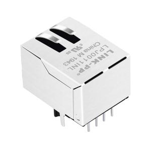 LPJ0011INL 10/100 Base-T Tab Down Without Led Single Port 8 Pin Magnetic RJ45