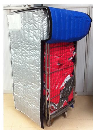 Buy Industrial Insulated Roll Container Cover Side Opening With Velcro CE at wholesale prices