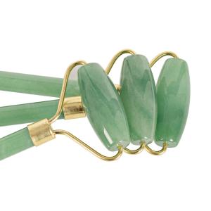Green Aventurine Double Jade Roller