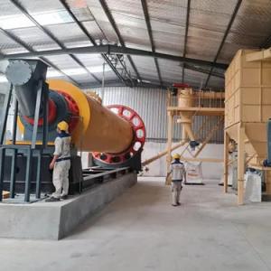 China Quartz sand dry grinding mill machine ball mill with air classifier and PLC control on sale