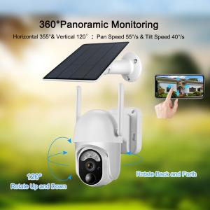 Outdoor Security 3G 4G PTZ Camera Pan Tilt 5W Solar Panel Surveillance Camera