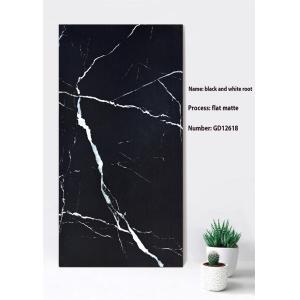 600x1200mm Flat Matte Black Gray Clay Curtain Wall Tile